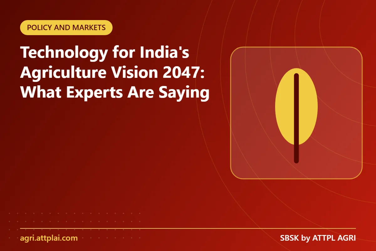 Technology for India's Agriculture Vision 2047: What Experts Are Saying - key points